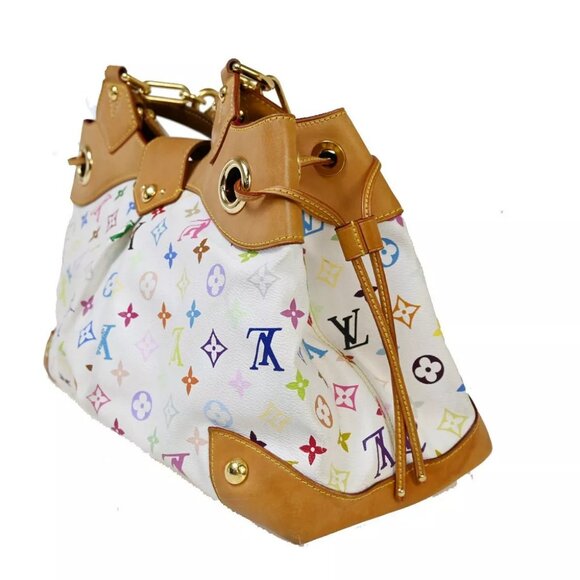 LOUIS VUITTON Ursula Chain Hand Bag Monogram Multi Leather White M40123 57EA904 - Picture 5 of 16